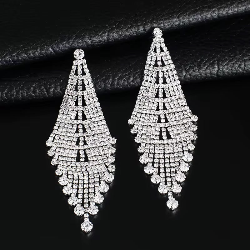 PRE ORDER - The "KIM" Medium Silver Earrings