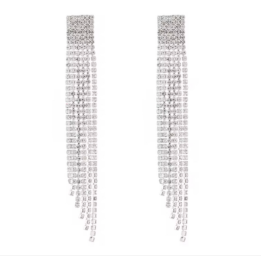 The "SOPHIE" Medium Silver Earrings