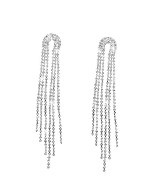 The "MEGAN" Medium Silver Earrings