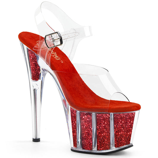 PRE ORDER - GLITTER RED ADORE-708G 7"